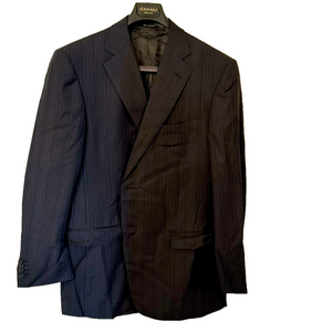 Ermenegildo Zegna beautiful Vintage Navy Blue subtle pin striped Blazer. NICE!!!